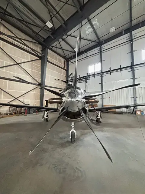 Pilatus PC-12 (Metallic Blue) detailed by Pristine Jets, photo 1 of 11